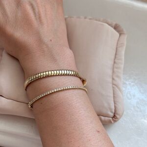 Kinn Gold Cobra Chain Bracelet 14k
